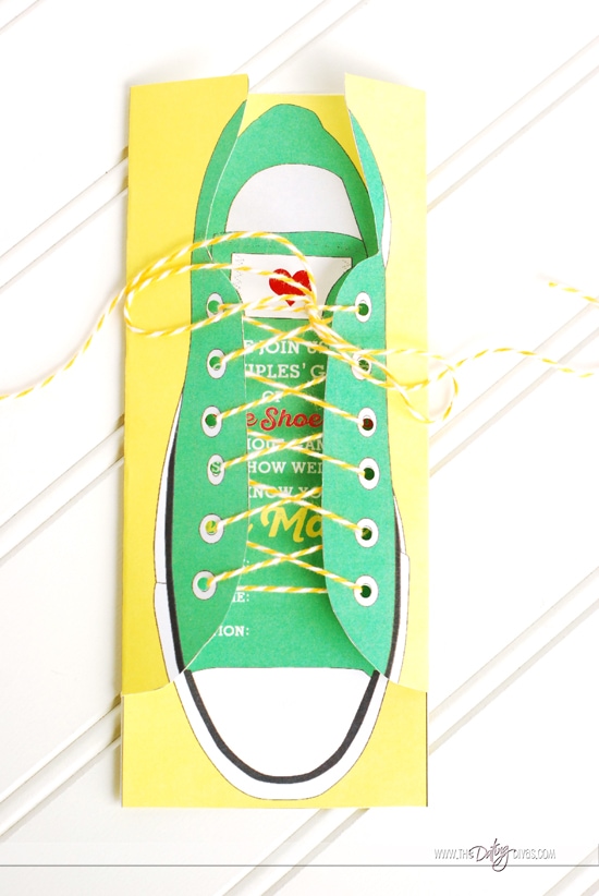 Converse Tennis Shoe Invitation