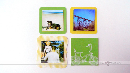 Framed Instagram Pictures in Yellow and Green