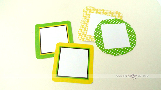 Printable Instagram Frames in Green and Yellow