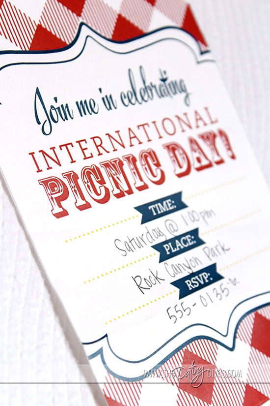 International Picnic Day Invite
