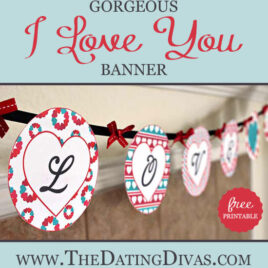 Printable Love Banner