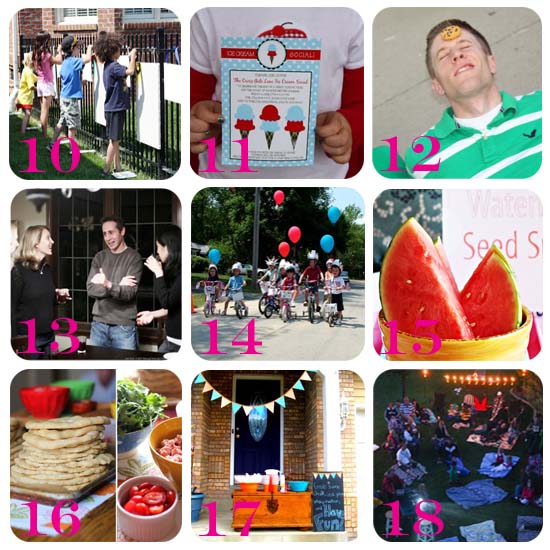30 block party ideas