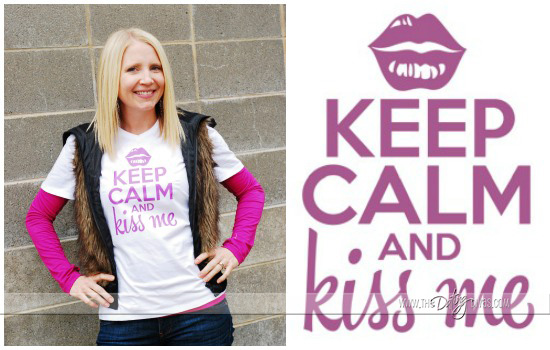 Keep Calm and Kiss Me Shirt Idea