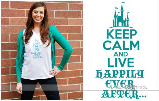 Keep Calm and Live Happily Ever After Shirt Idea