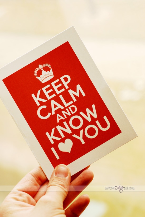 Keep Calm Card 