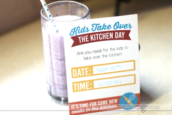 Kids Take Over The Kitchen Day Invitation