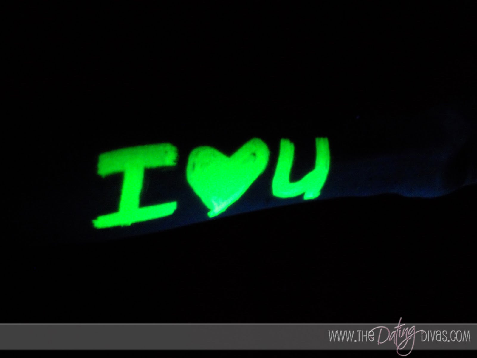 Glowing Love Note from Picasso Night