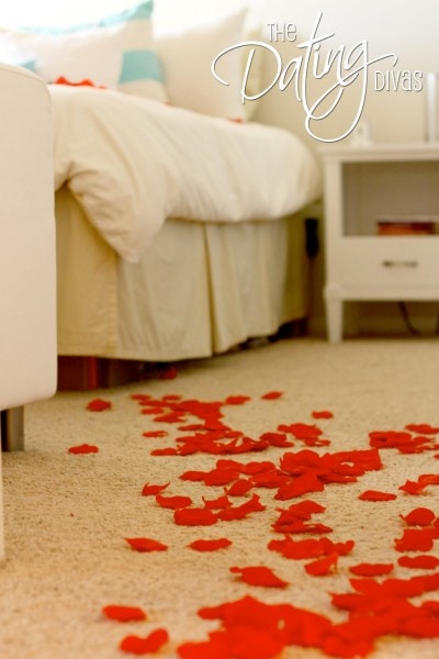 Romantic Rose Petal Trail to Bed