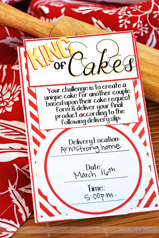 Cake Date Night Invitation 