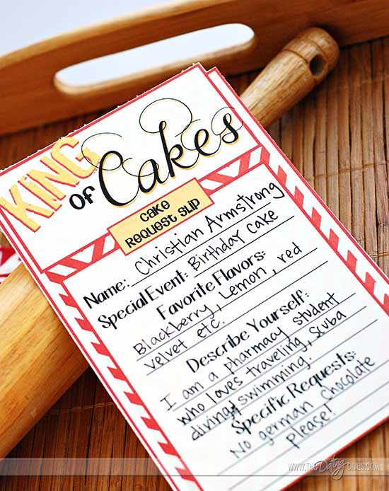 Cake Decorating Date Night Design Form