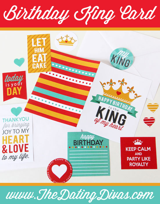 King of My Heart DIY Birthday Card for Him