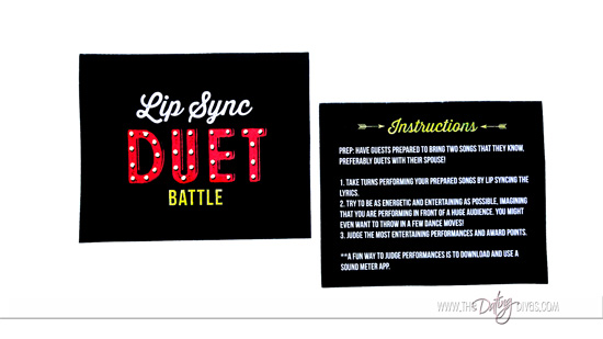 Lip Sync Battle Duet Instructions