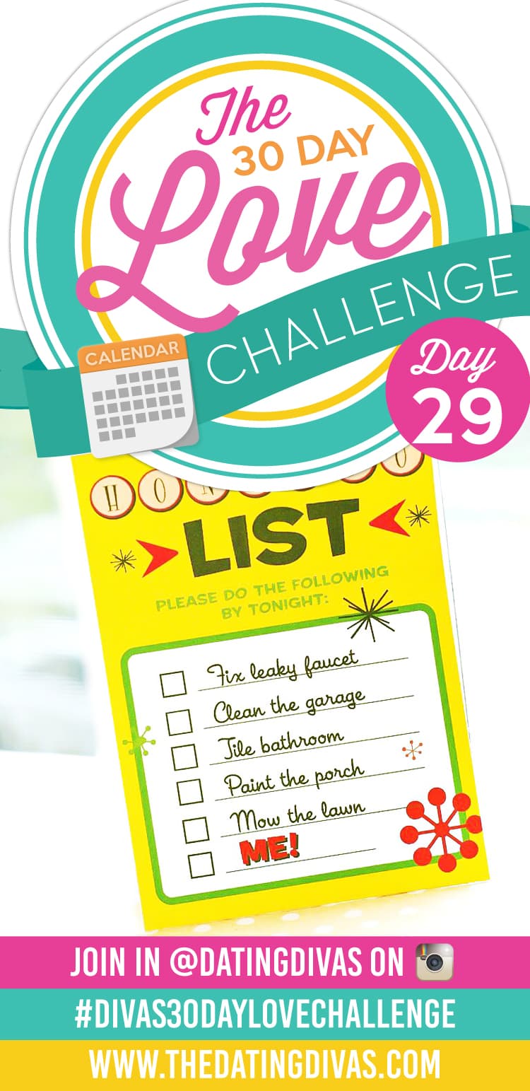 Honey To Do List for the 30 Day Love Challenge!