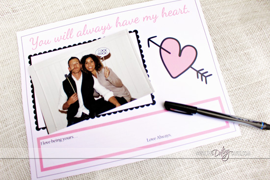 Love Story Placemats - You Have My Heart