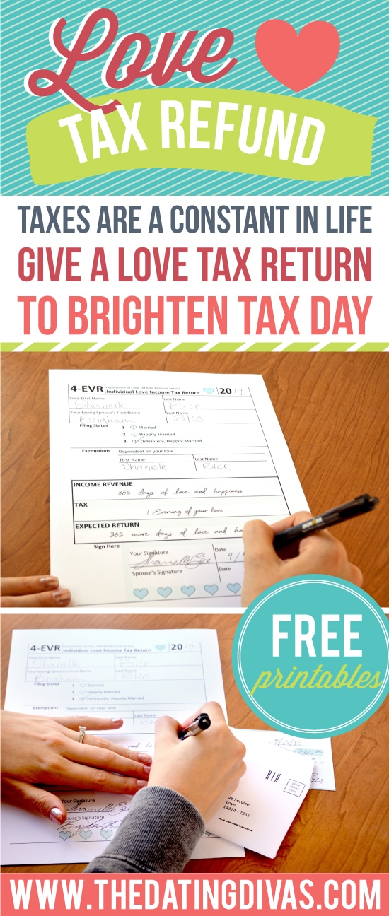 Tax Day Printable for Your Love