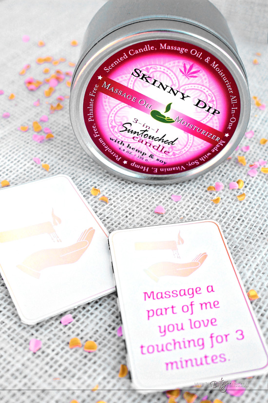 Lover's Day Massage Candle Matching Cards