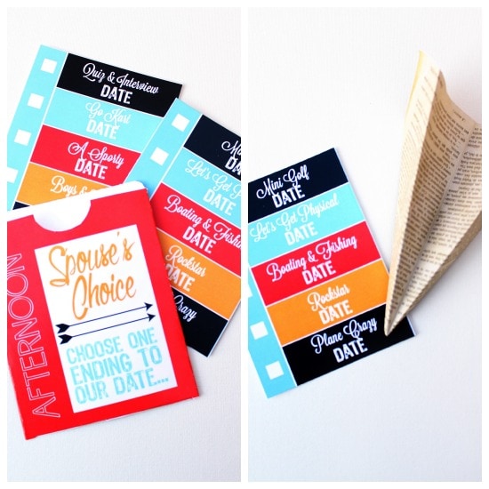 Lunch Time Date Ideas and Printables