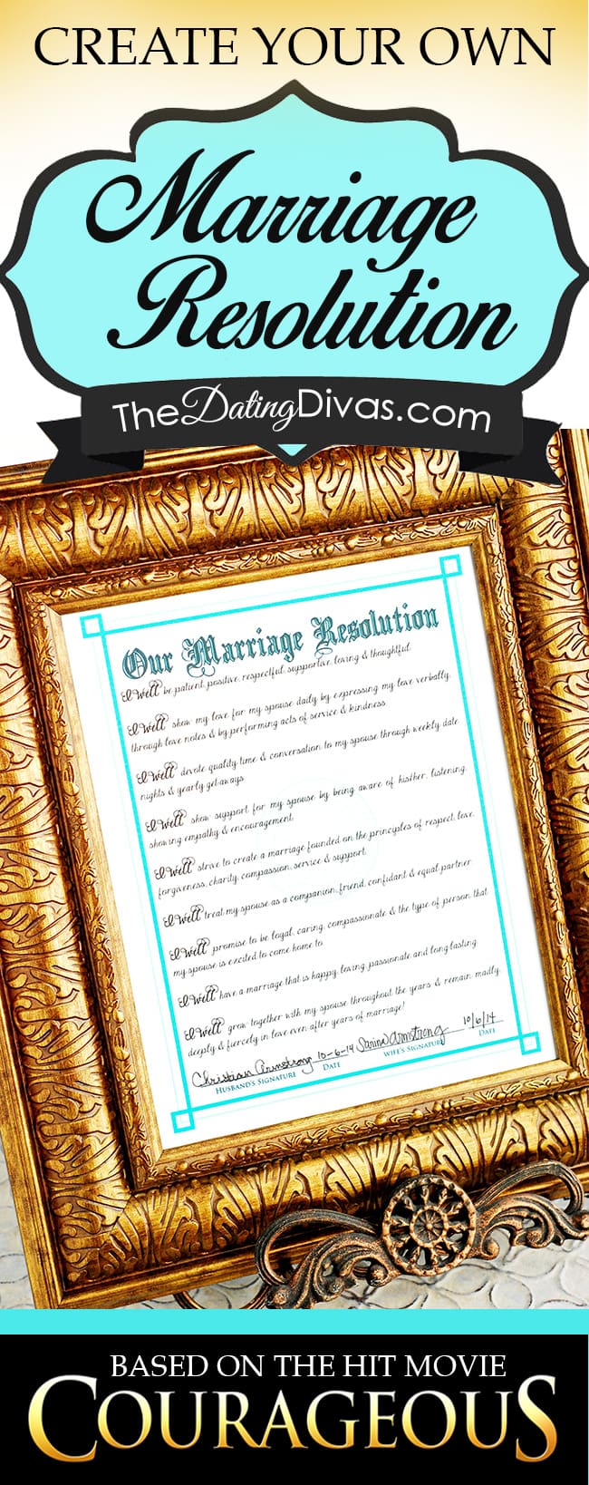 Marriage Resolution Free Printables Movie Courageous