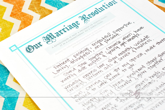 Marriage Resolution Free Printables Movie Courageous