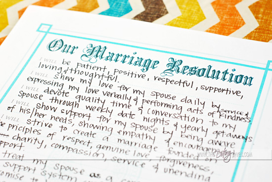 Marriage Resolution Free Printables Movie Courageous