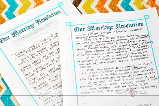 Marriage Resolution Free Printables Movie Courageous