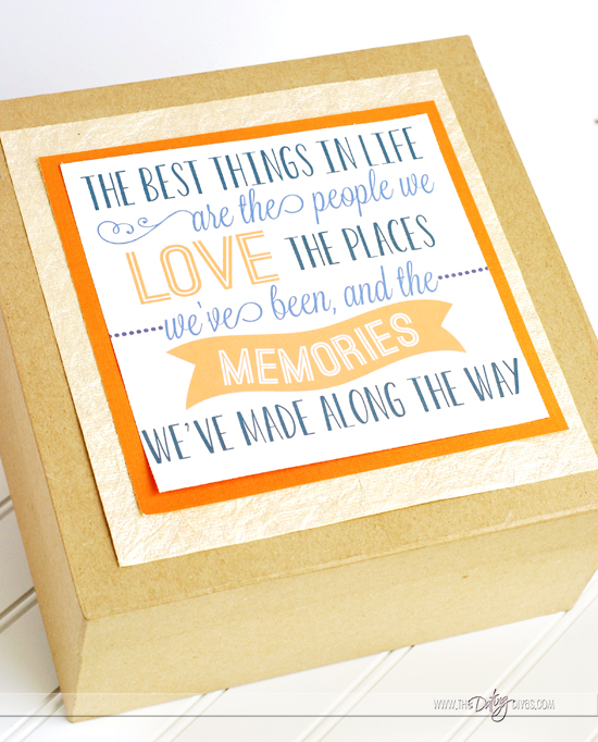 Memory Gift Box Printable