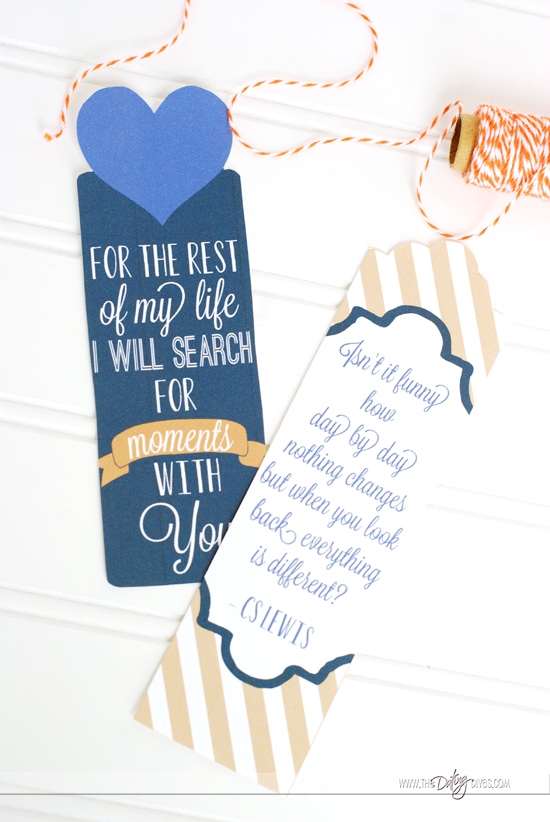 Printable Bookmark with Quotes