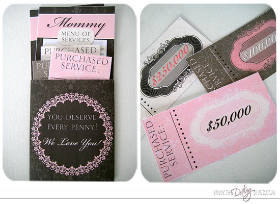 Mommy Money Slip Envelope