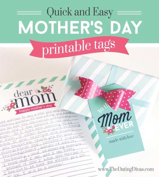 Beautiful Breakfast Kit for Mom Printable Tags