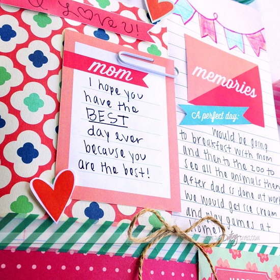 Mother's Day Journal with adorable embellishments!