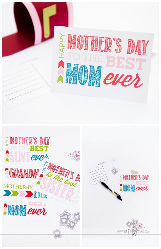 cute mother's day postcard