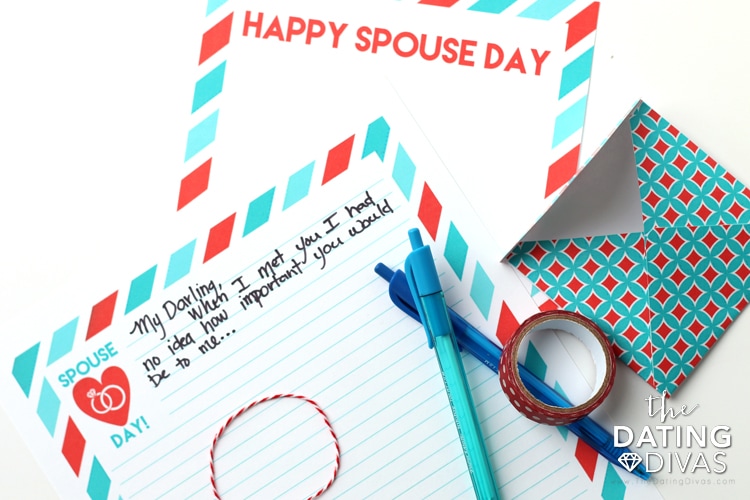 National Spouse Day Personal Love Note