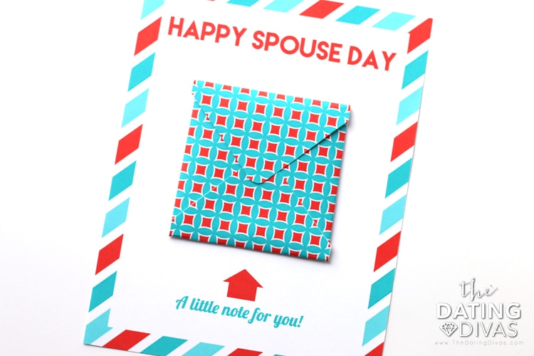 National Spouse Day Love Note Card