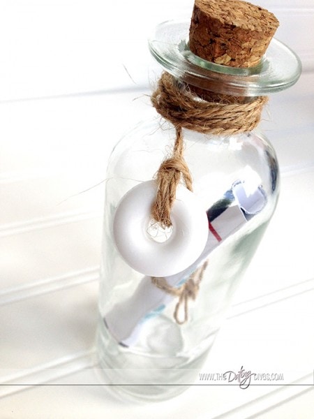 Message in a bottle for your sweetie