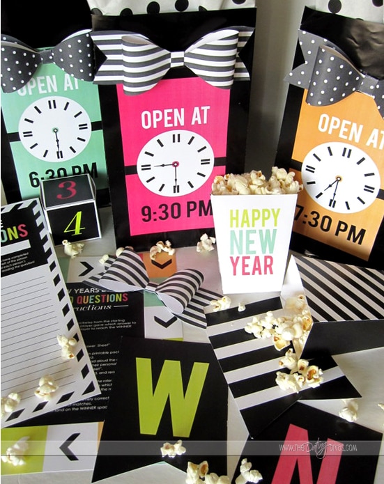 New Years Eve Countdown bags