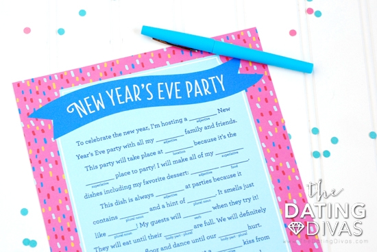 New Year's Eve Mad Libs Party Printable