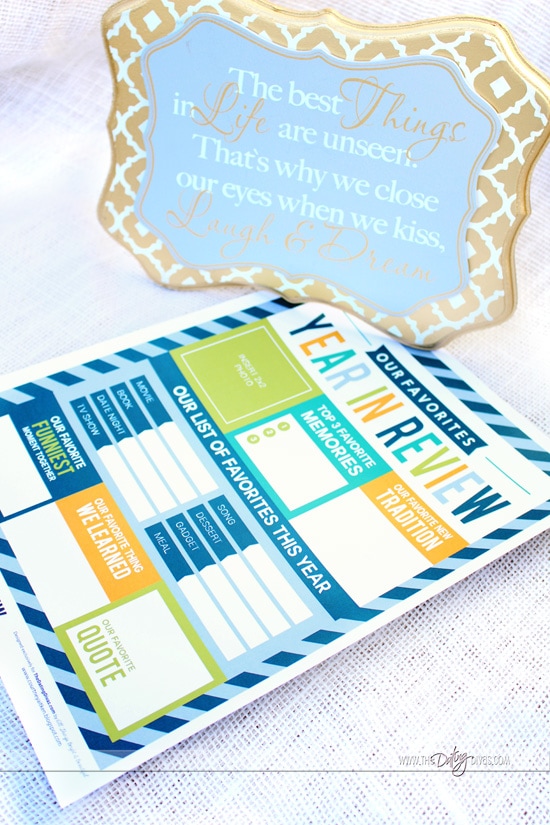 Our Favorites Year In Review Printables