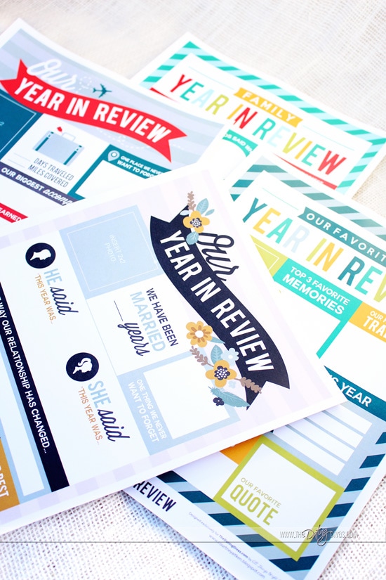 Our Year In Review Free Printables
