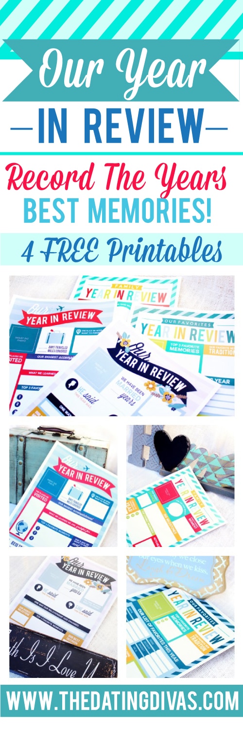 Our Year In Review Printables Pack