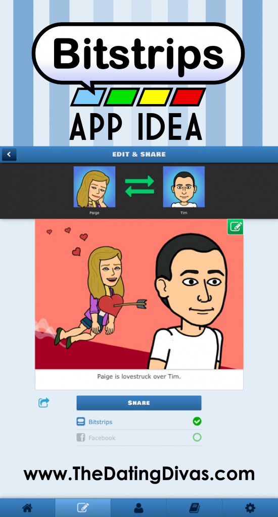 Bitstrip App: Great for creating romantic comics of you and your spouse. www.thedatingdivas.com