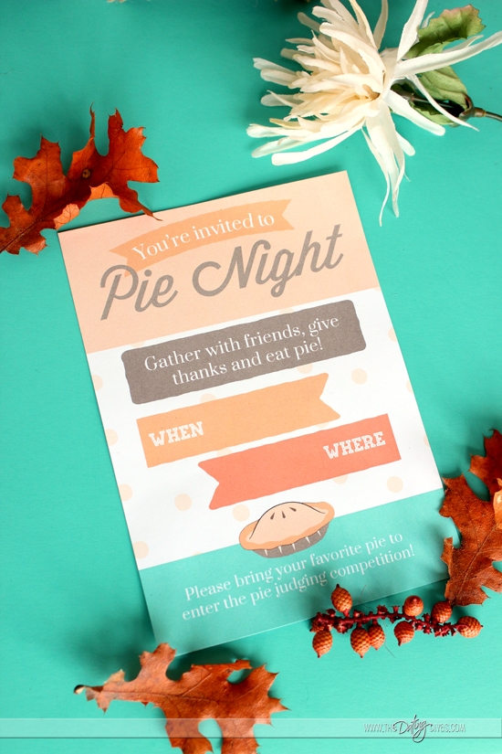 Pie Night Invitation