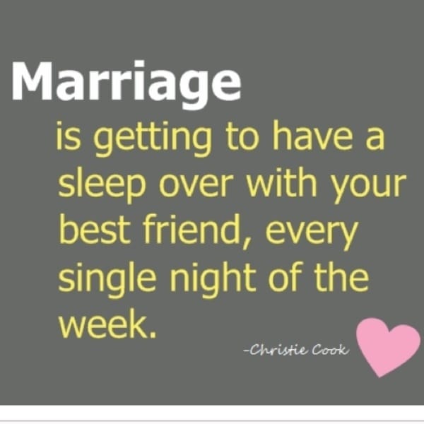 Pillow Talk Marriage Sleepover Quote