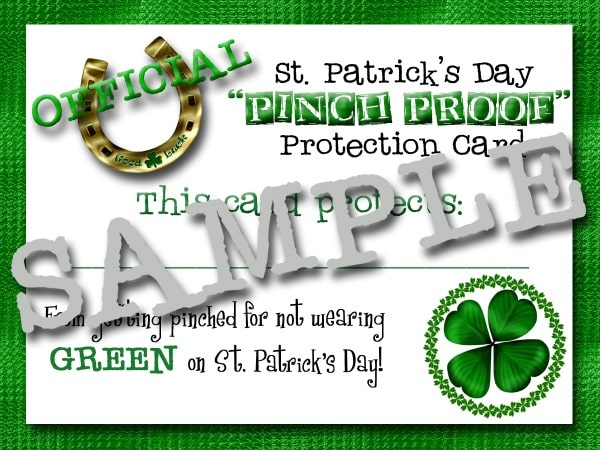 Pinch Proof Protection Card - 96