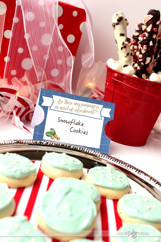 Hot Cocoa Bar Polar Express Themed Printables