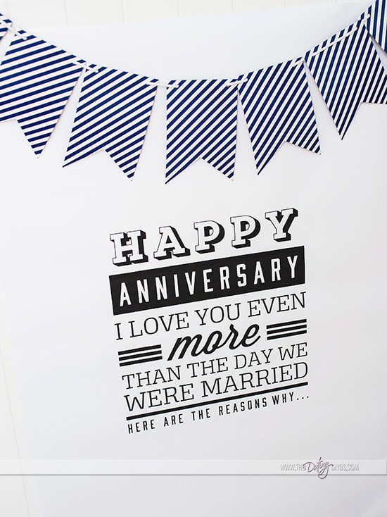 Printable Anniversary Poster