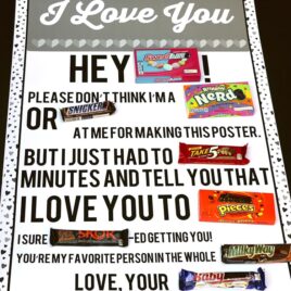 complete diy Candy Gram Poster