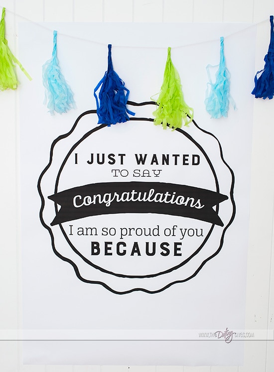 Printable Congratulations Poster