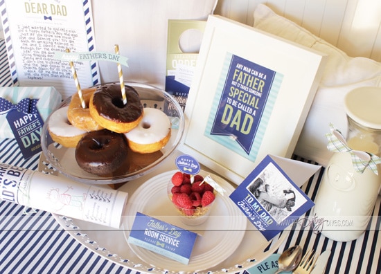 Printable Father's Day Breakfast In Bed Card