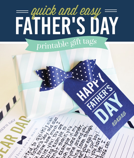 Father's Day Breakfast In Bed Idea with Printables