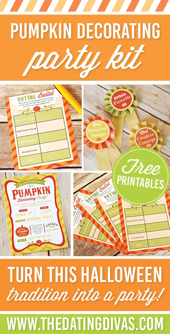 Pumpkin Decorating Party Kit (this is an awesome party idea!) #PumpkinDecorating #TheDatingDivas